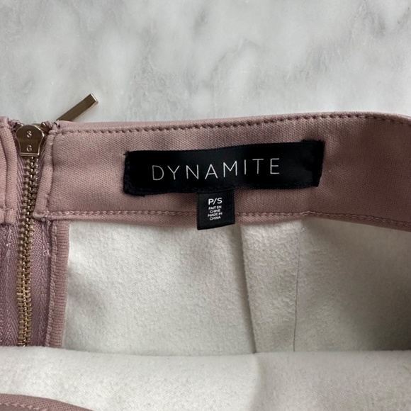 Dynamite blush faux leather skirt, Size Small - Picture 2 of 3